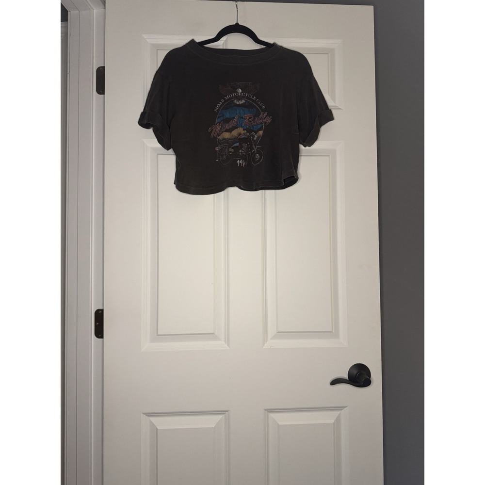 Altar'd Stat Cropped Vintage Motorcycle T Shirt XS